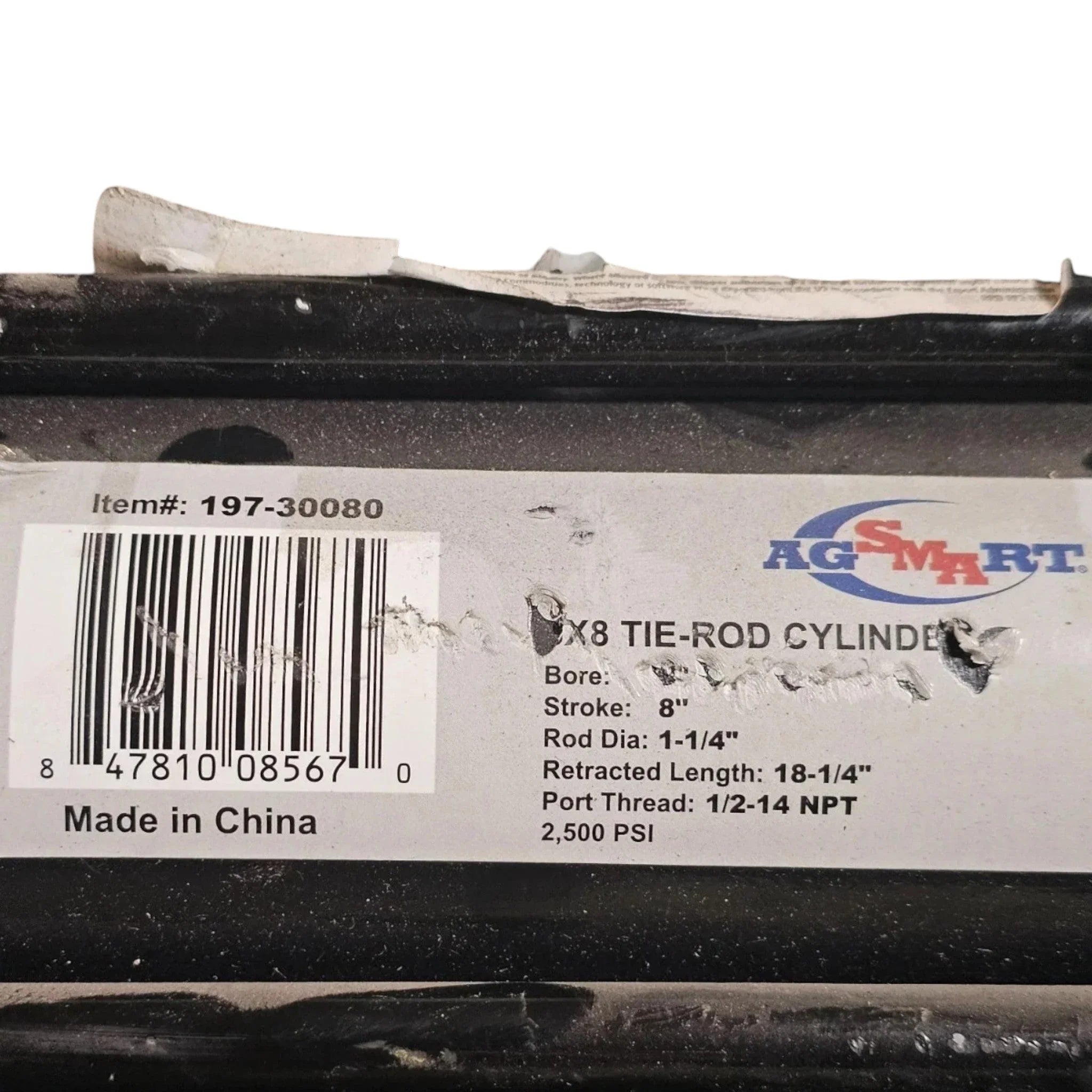 197-30080 Agsmart Hydraulic Cylinder 2500PSI