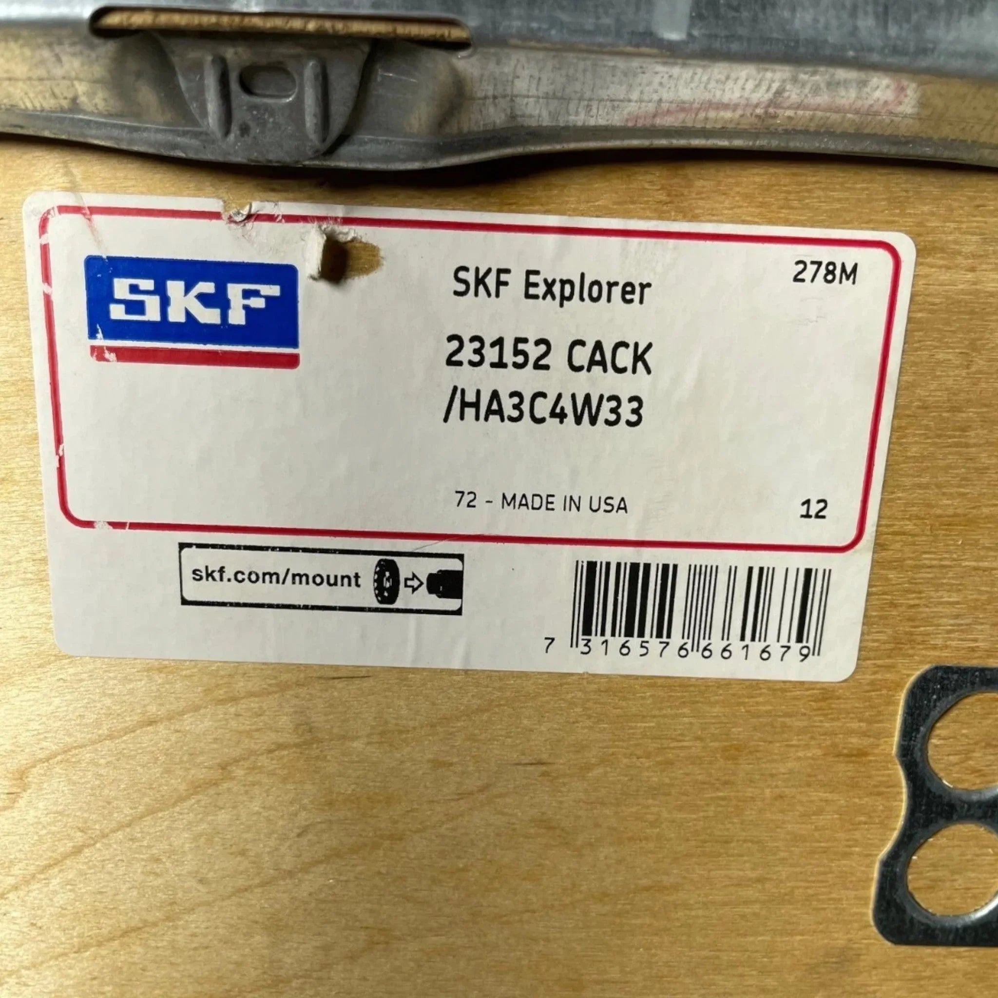 23168CACK/HA3C4W33 Genuine SKF Spherical Roller Bearing
