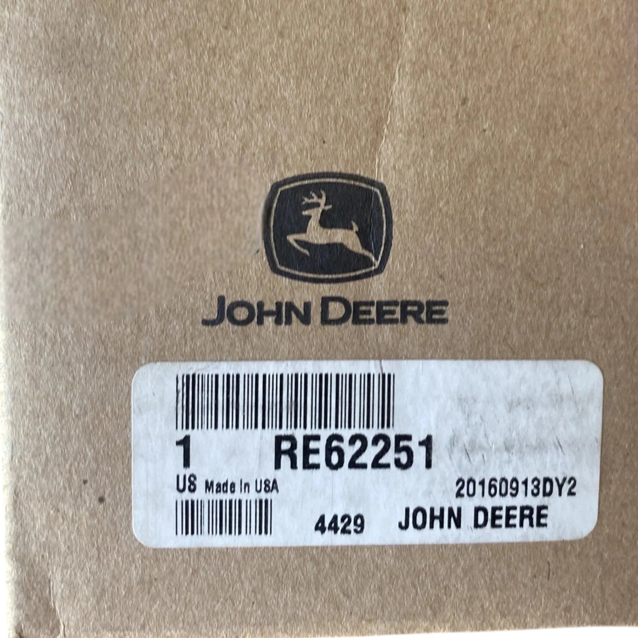 RE62251 Genuine John Deere Solenoid Valve