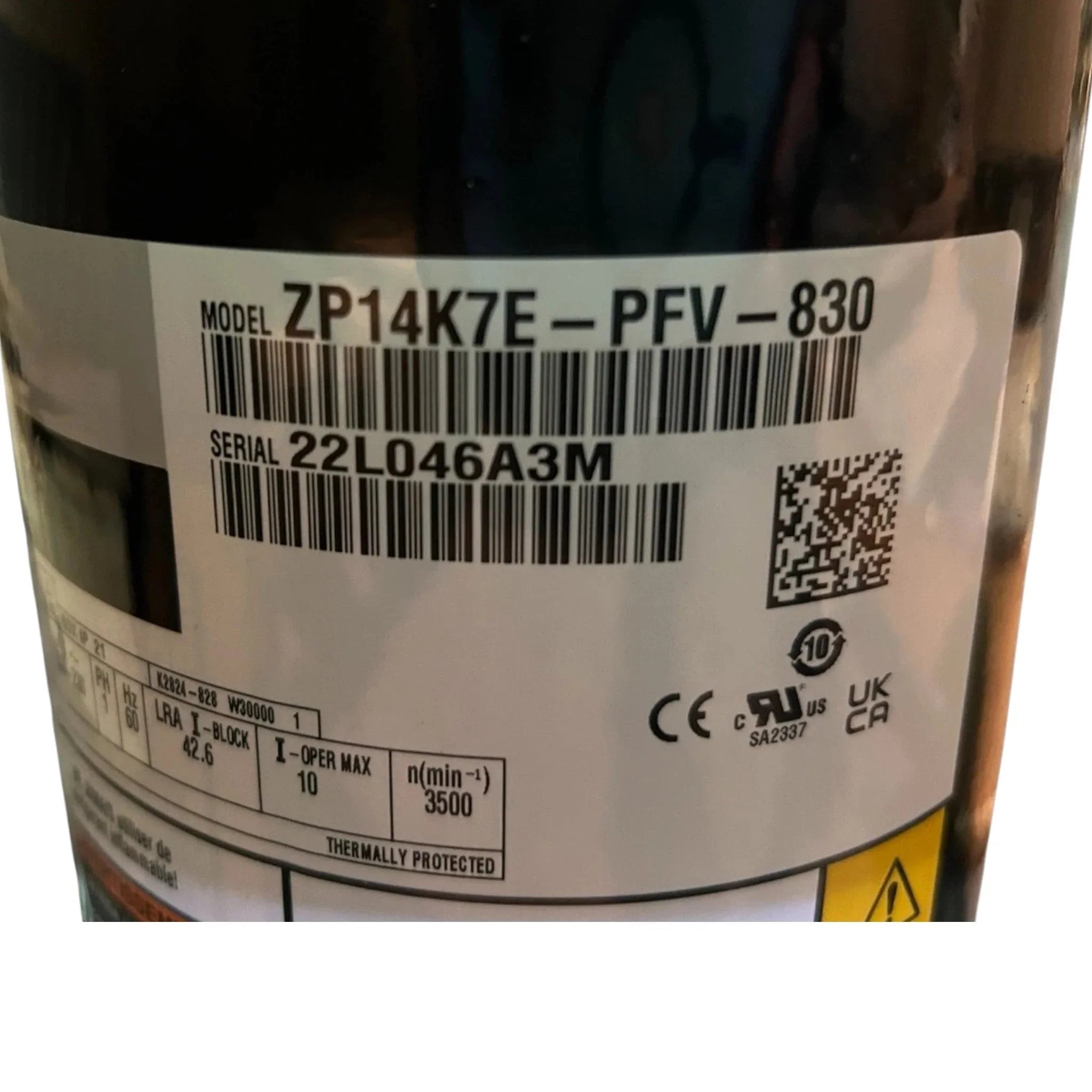 ZP14K7EPFV830 Genuine Copeland Scroll Compressor