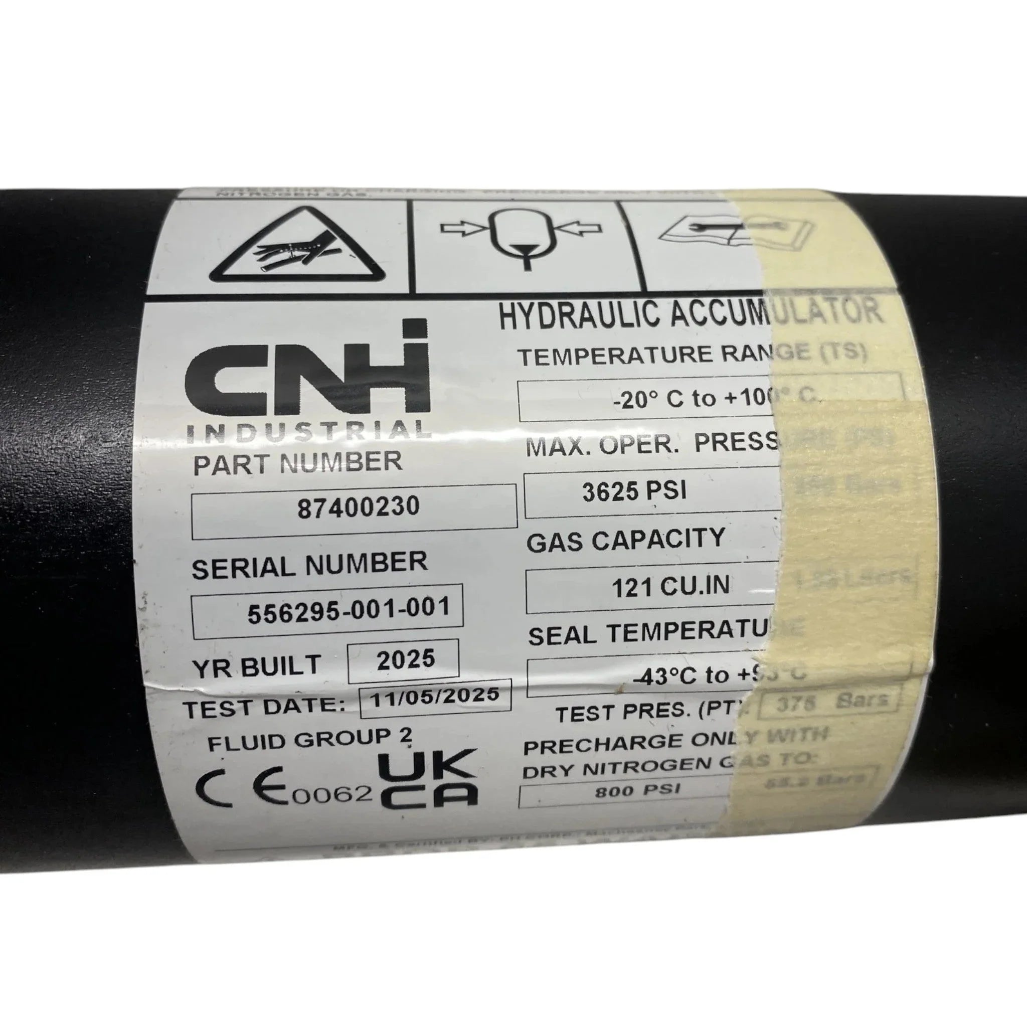 87400230 Genuine CNH Accumulator