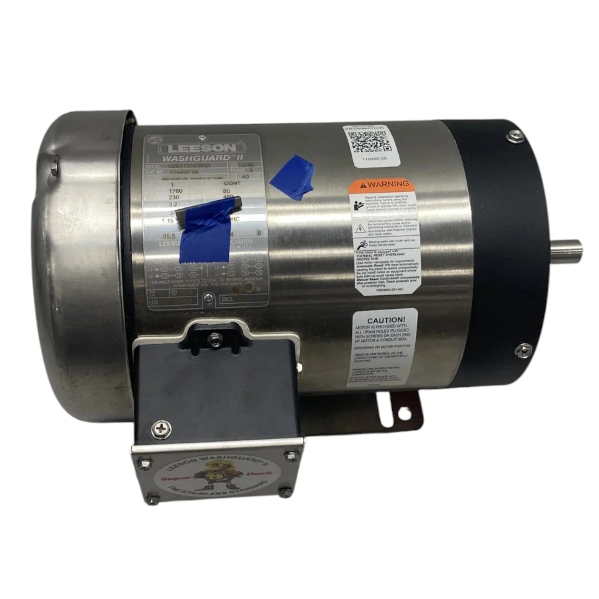 119490.00 Leeson Stainless Washdown Motor