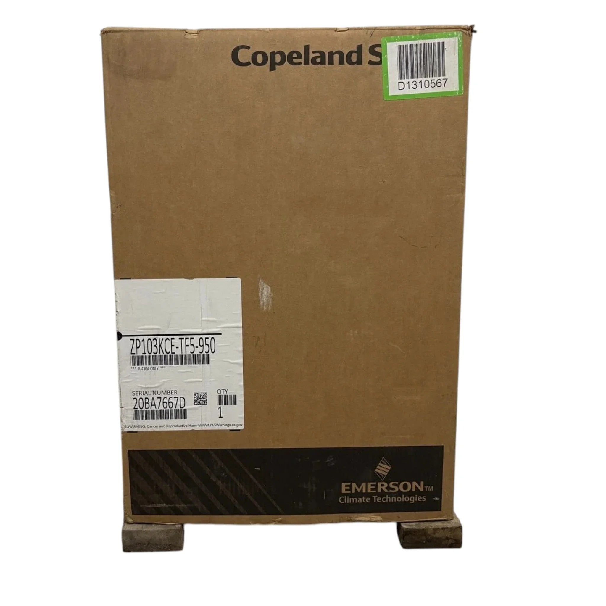 ZP103KCE-TF5-950 Genuine Copeland Scroll Compressor