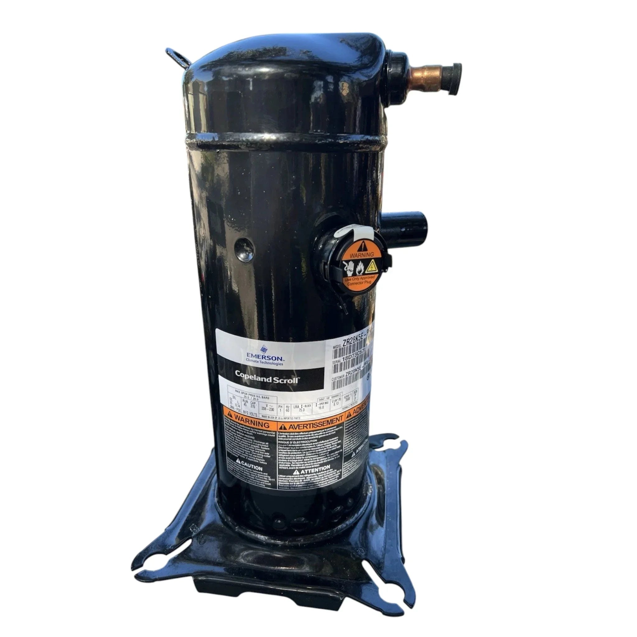 ZS21KAE-TF5-118 Genuine Copeland Scroll Compressor