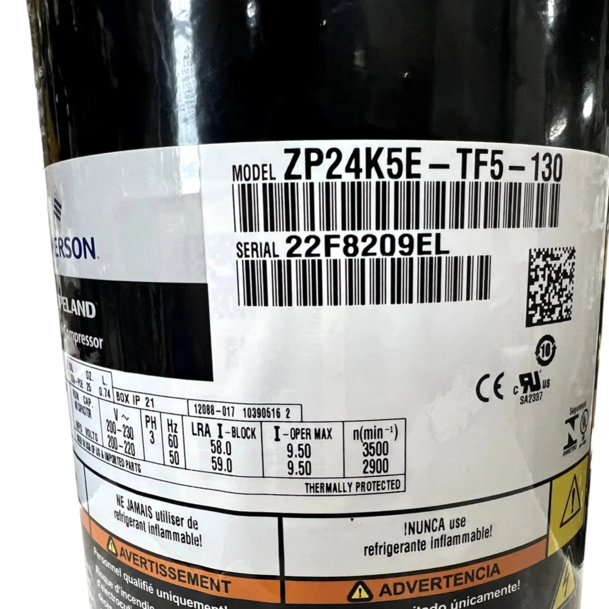 ZP24K5ETF5130 Genuine Copeland Scroll Compressor