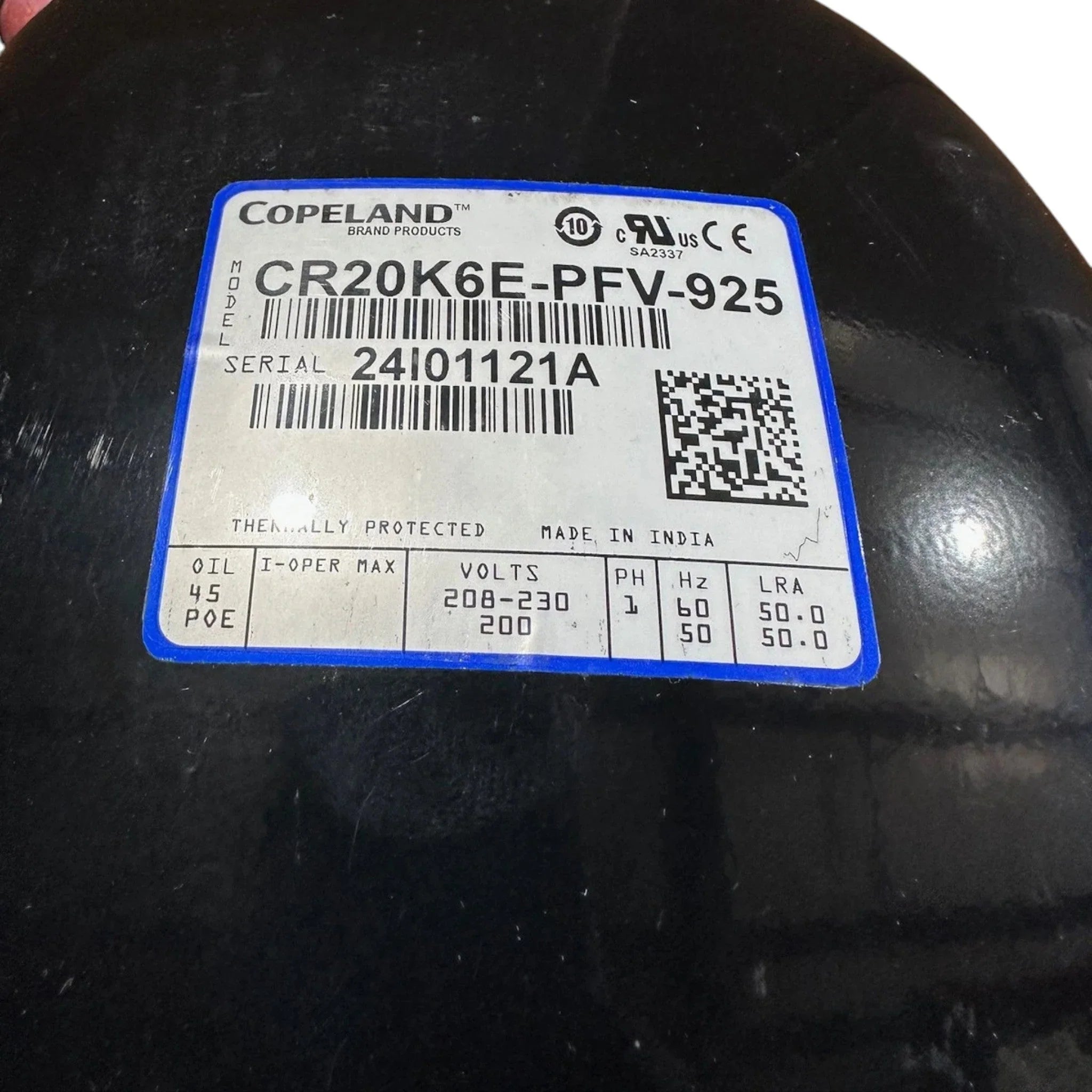 CR20K6EPFV925 Genuine Copeland Hermetic Scroll Compressor