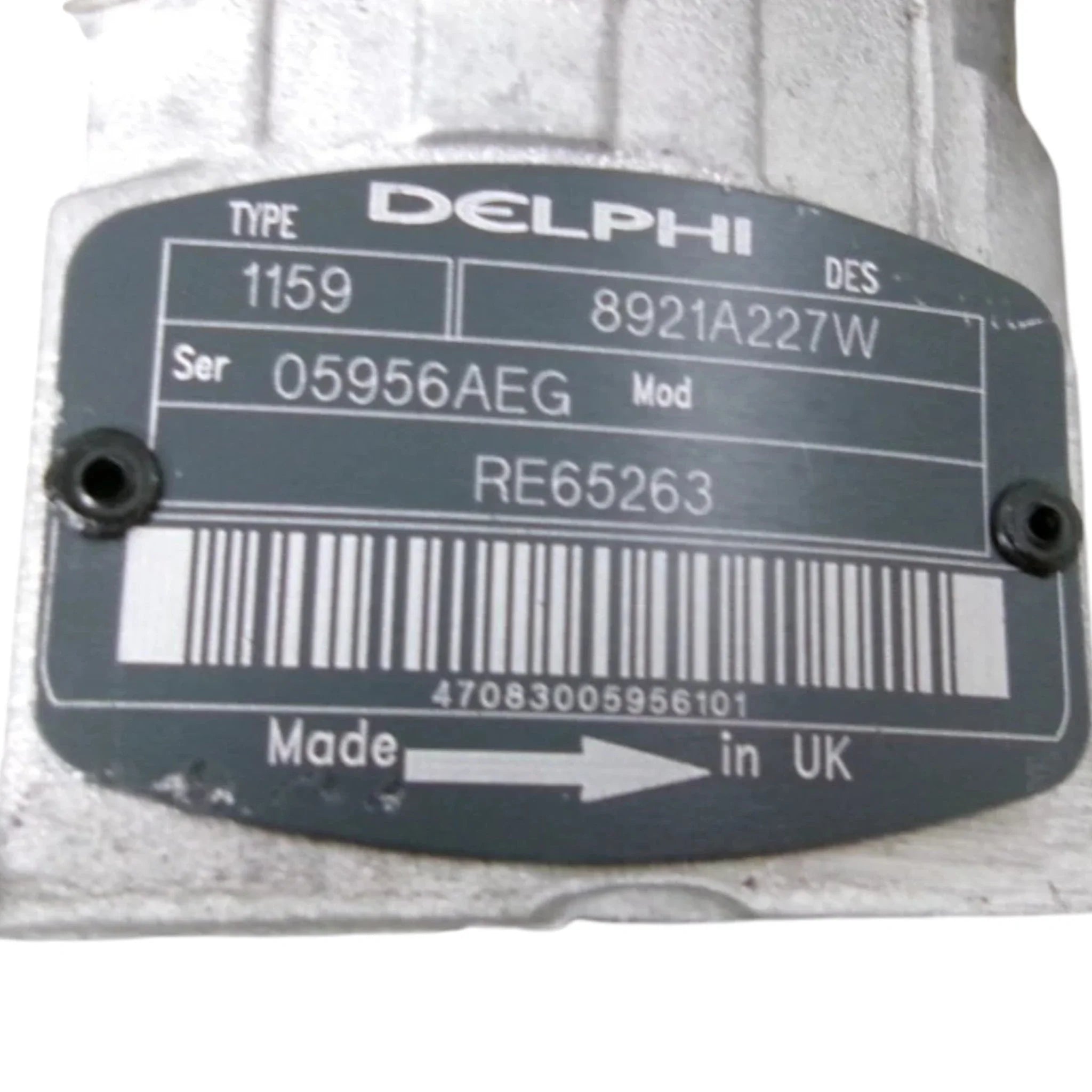 RE65263 Genuine John Deere Fuel Injection Pump Assembly