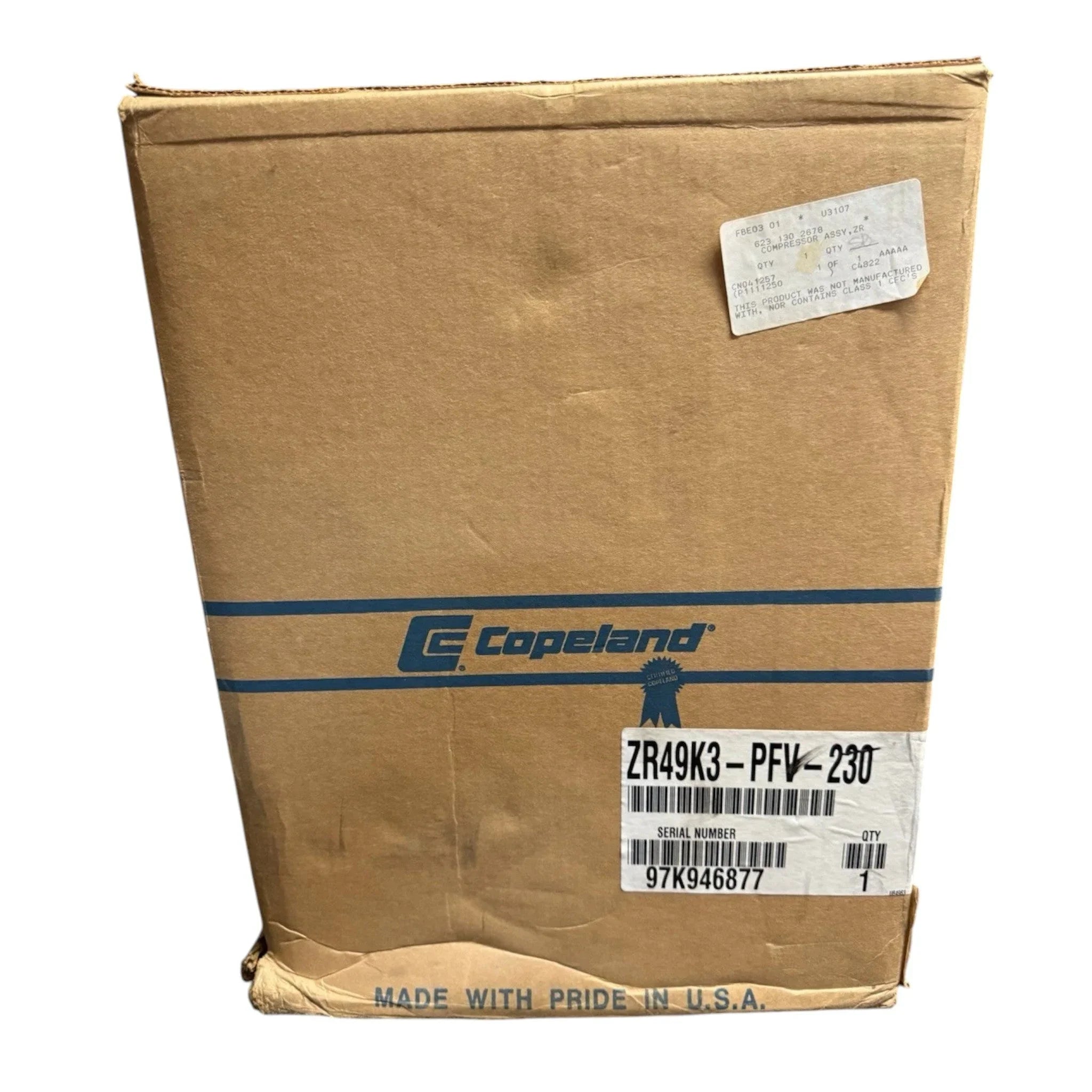ZR49K3PFV230 Genuine Copeland Scroll Compressor