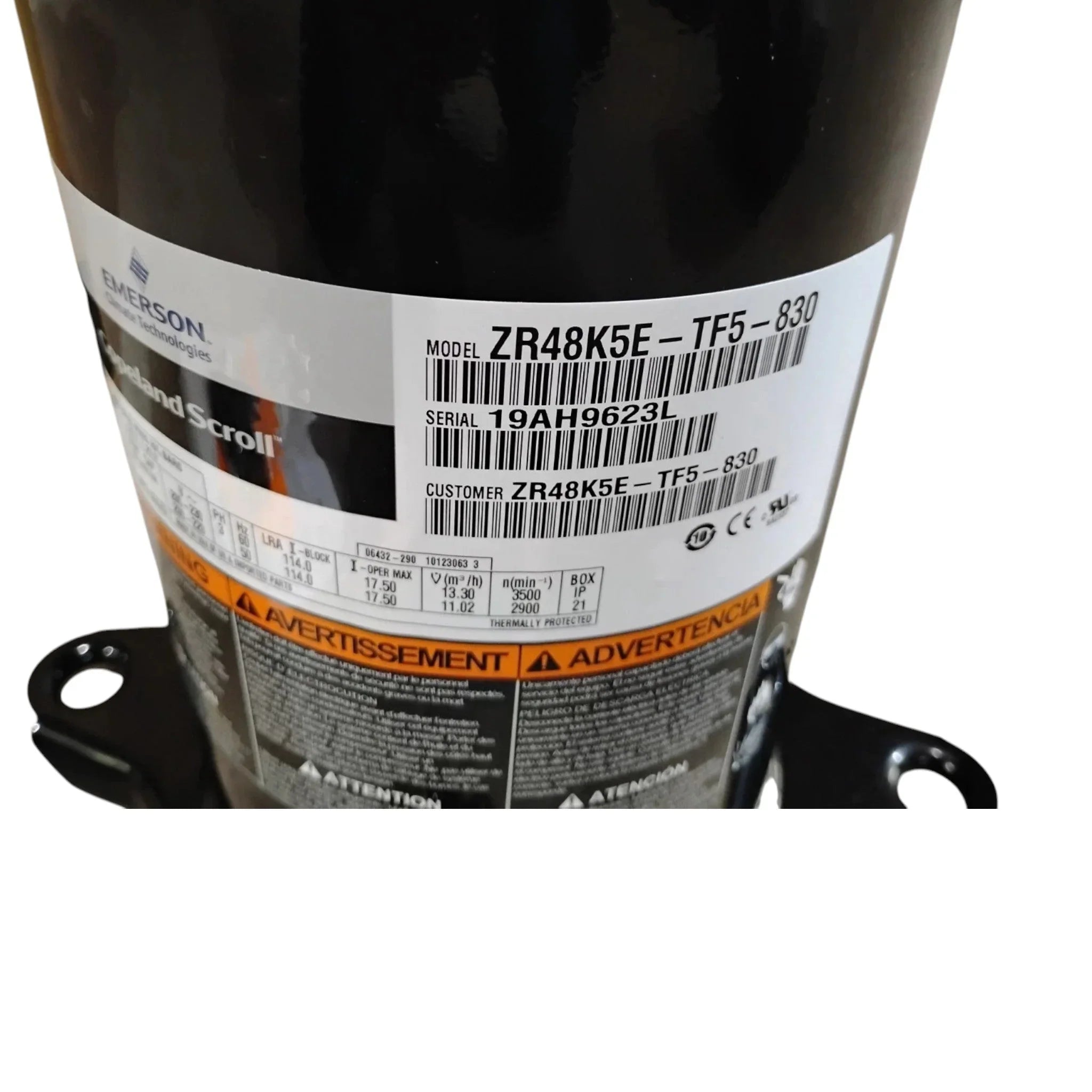 ZR48K5ETF5830 Genuine Copeland Scroll Compressor