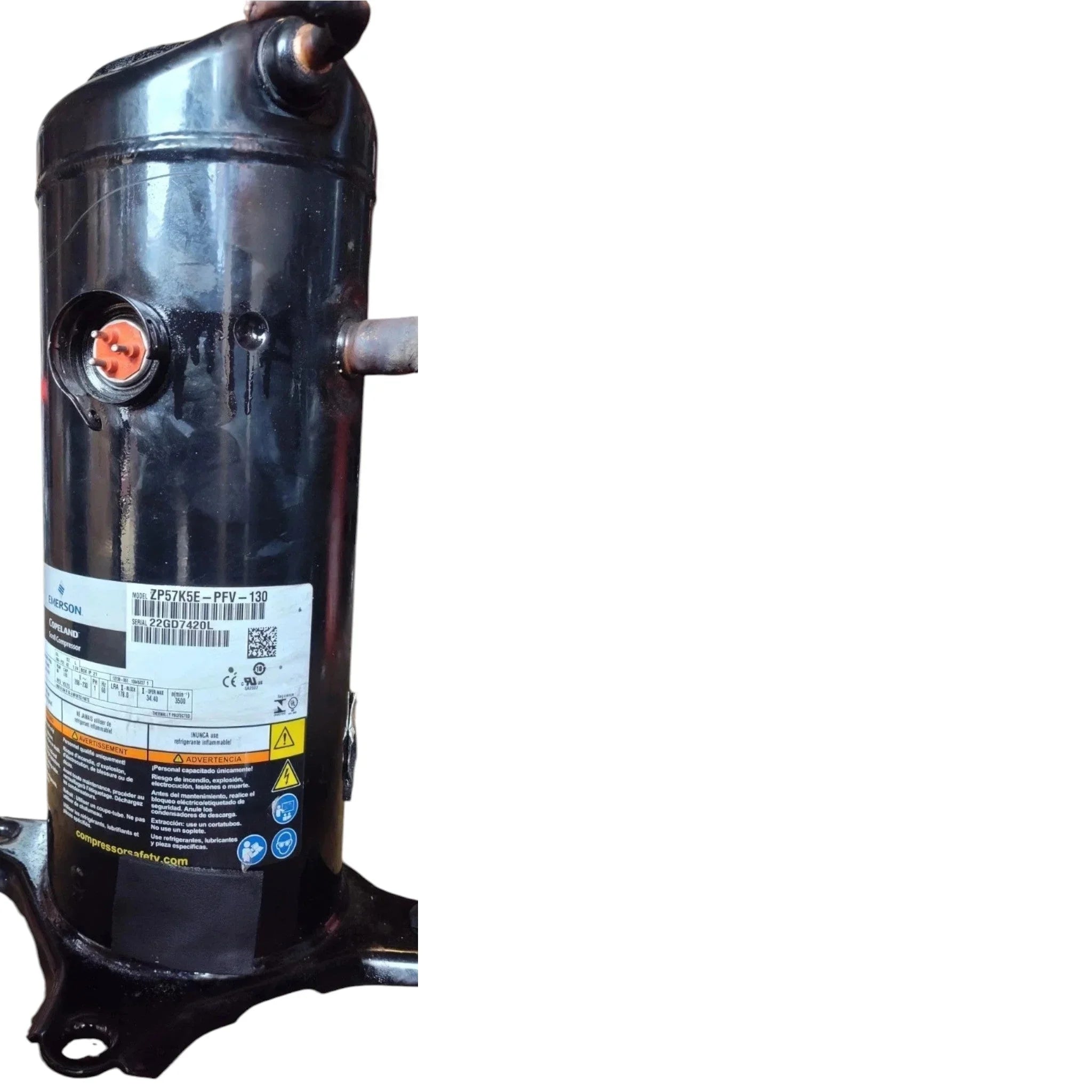 ZP57K5E-PFV-130 Genuine Copeland Scroll Compressor