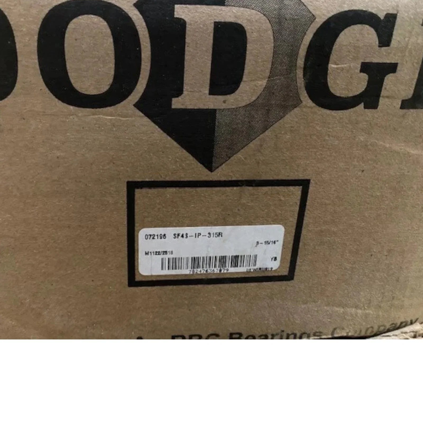 072196 Genuine Dodge Four-Bolt Square Roller Bearing Unit