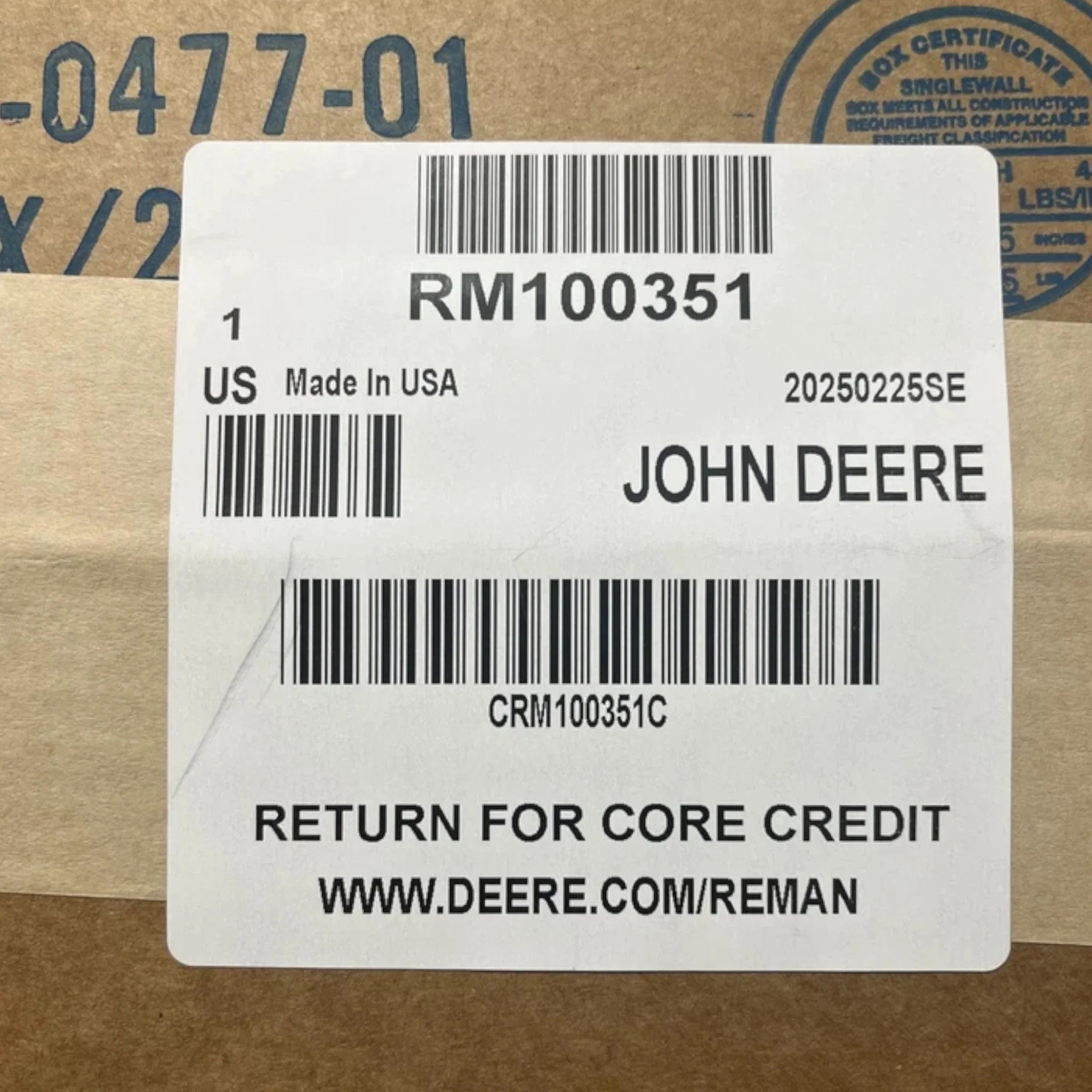 DZ128838 John Deere DEF Tank Header