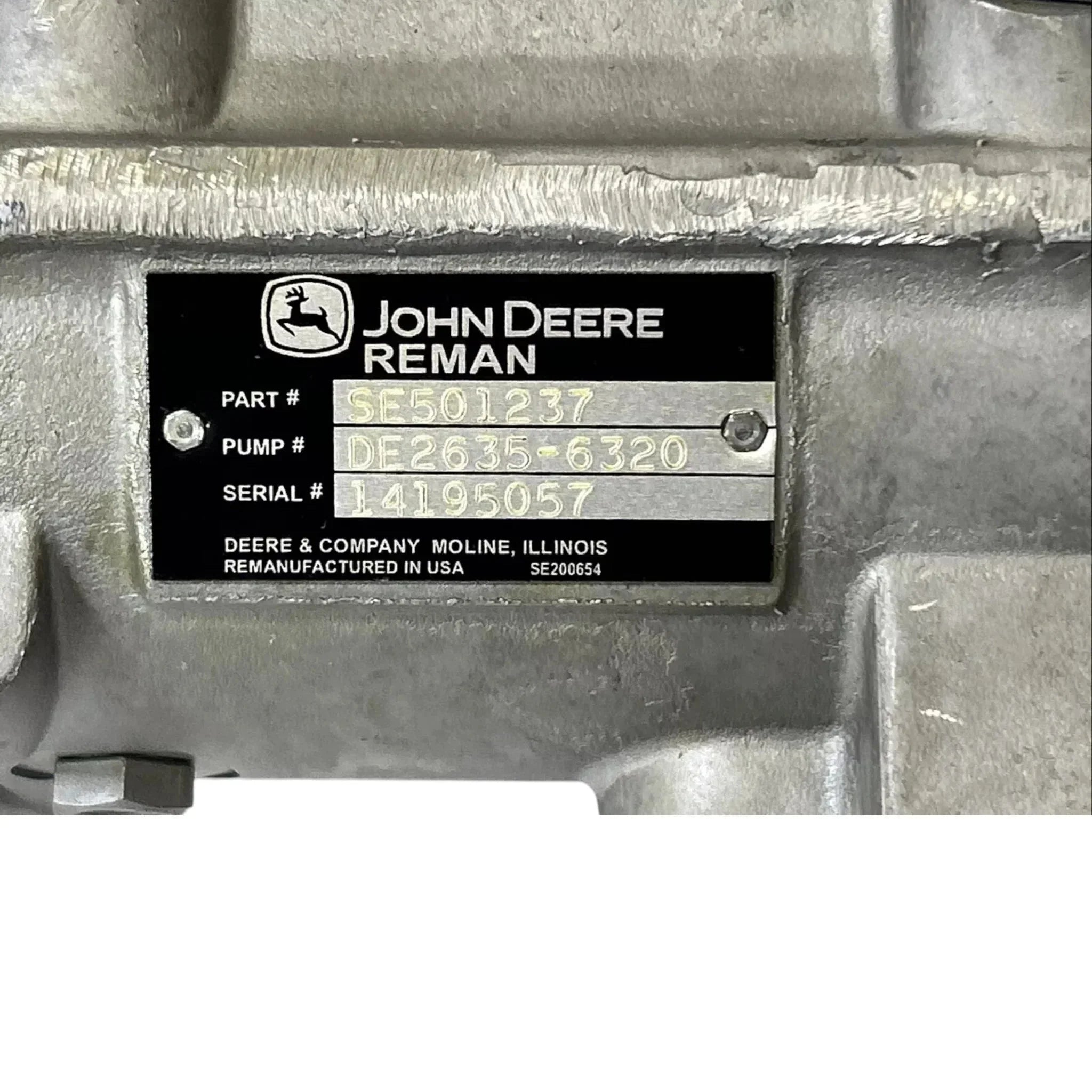 SE501237 Genuine John Deere Fuel Injection Pump