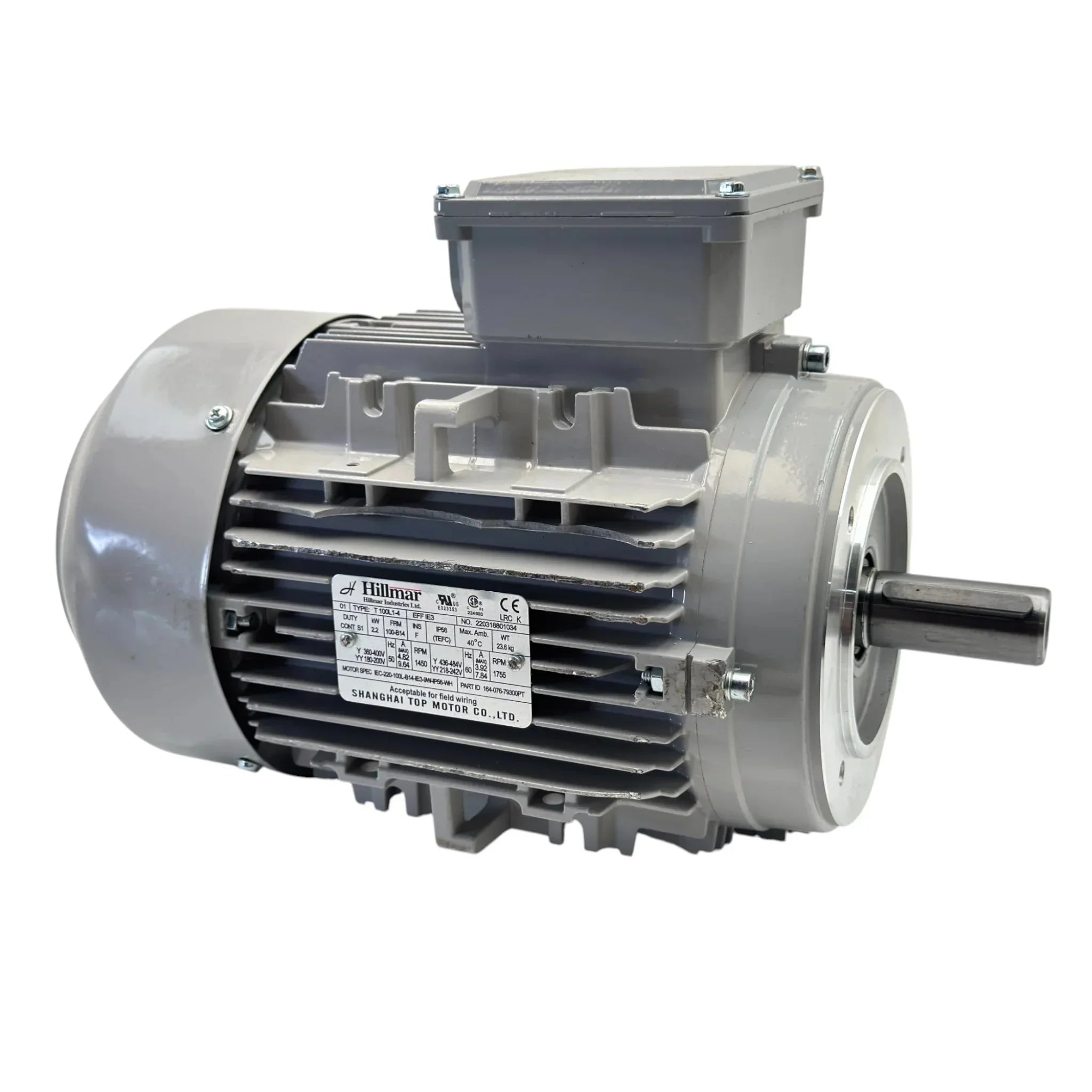 T-100L 1-4 Genuine Hillmar Electric Motor 200/400V 2.2KW