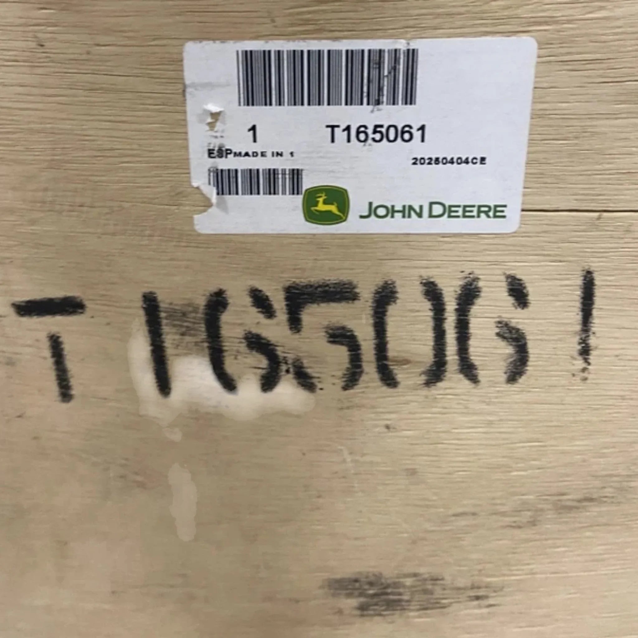 T165061 Genuine John Deere Motor Grade Clutch Drive Pinion Shaft