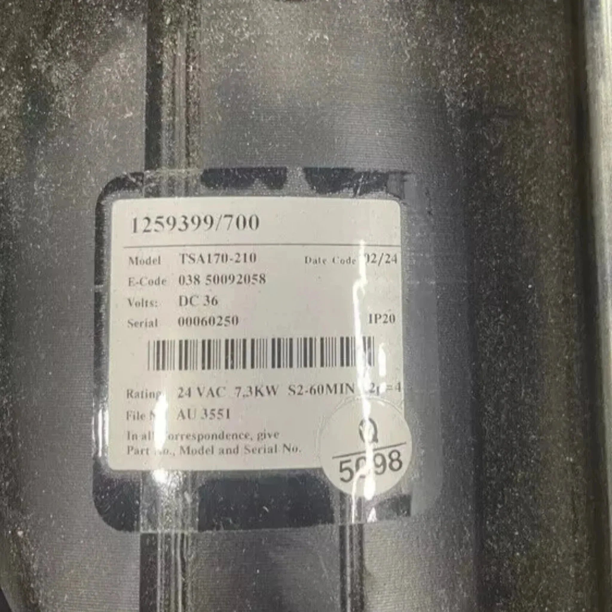 TSA170-210 Schabmuller Electric Motor DS36