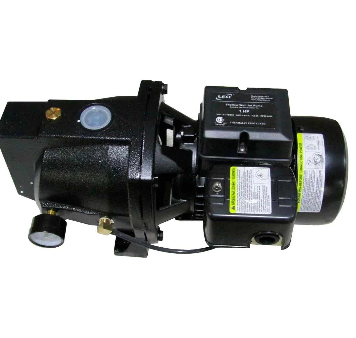 UJM100-1 Leo 1HP Cast Iron Shallow Well Jet Pump