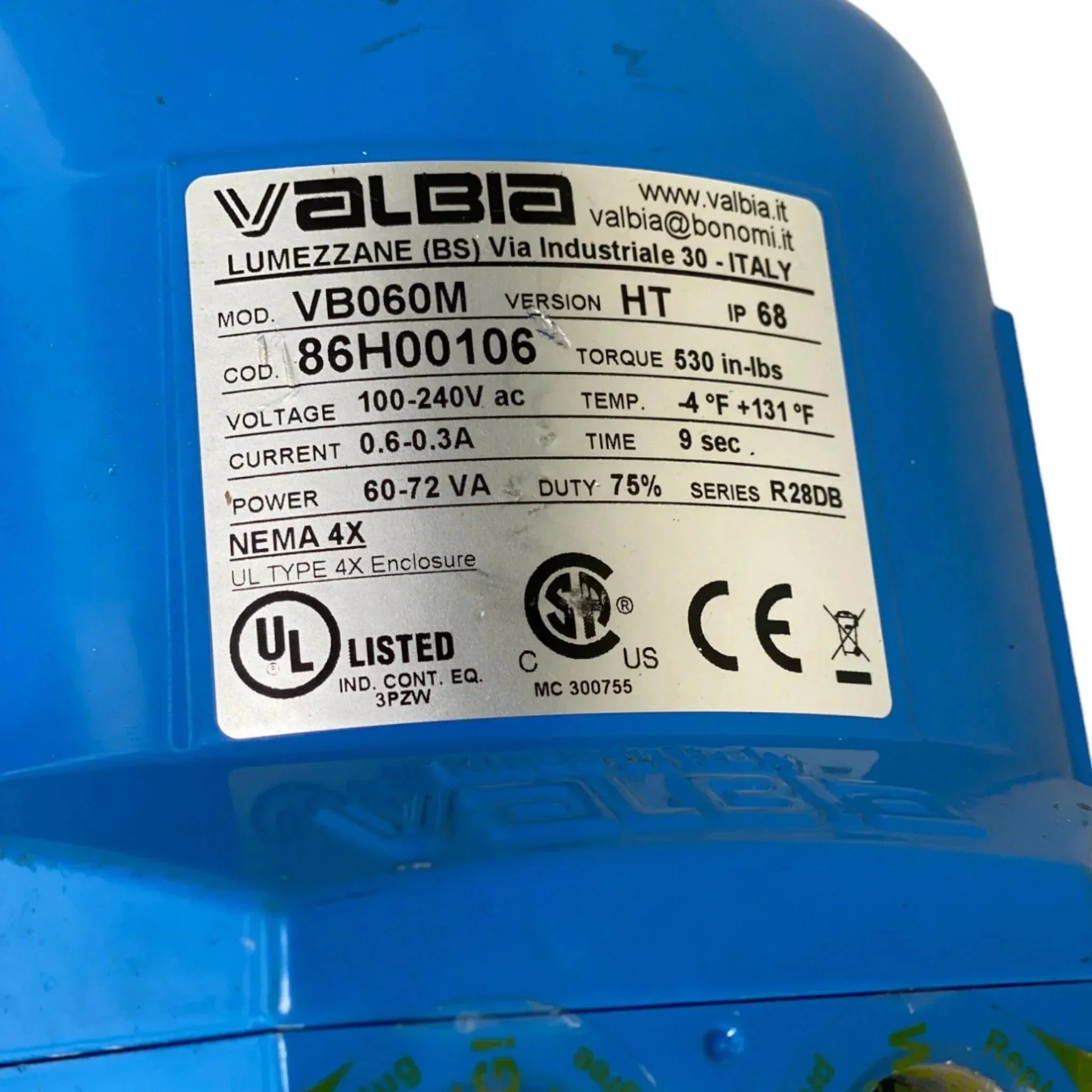 VB060M Genuine Bonomi Standard Metal Electric Actuator