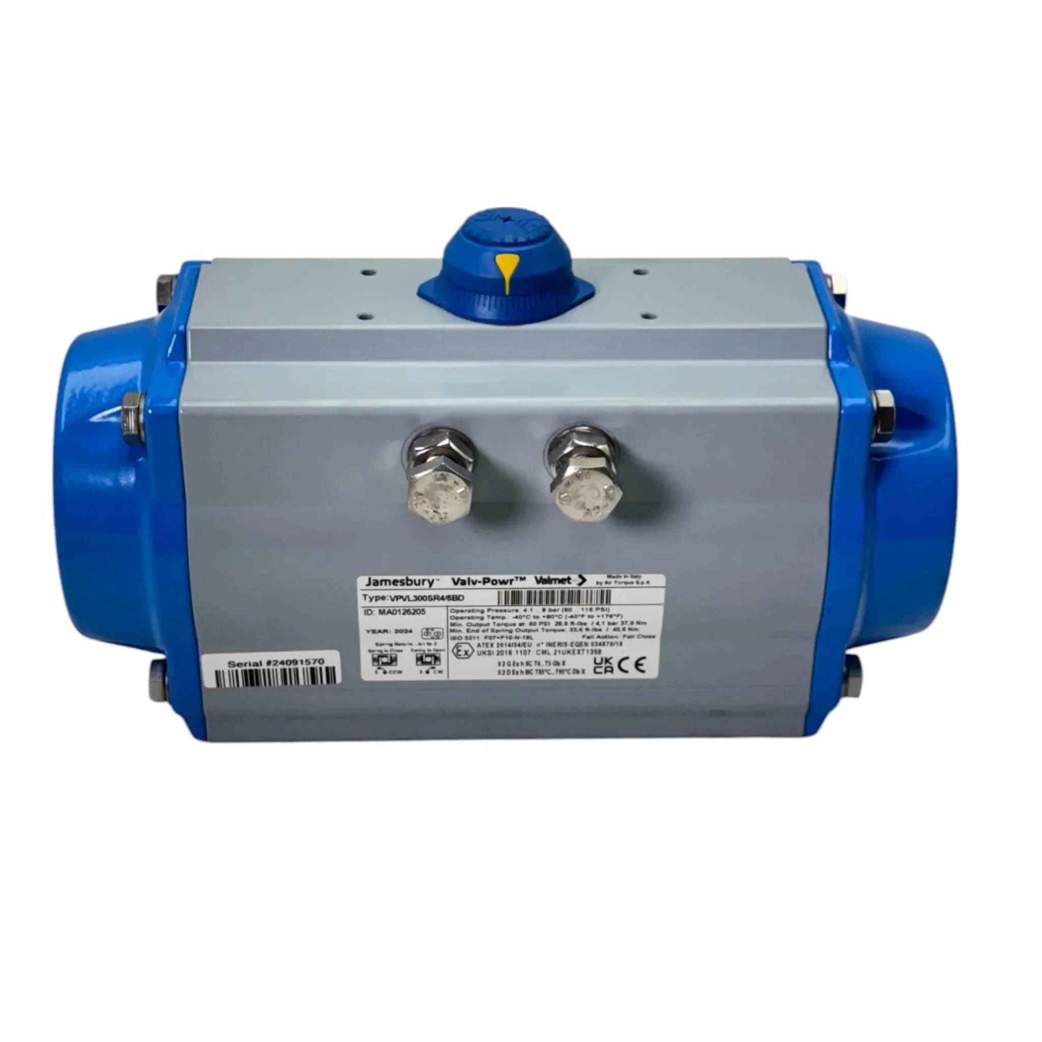 VPVL300SR4/5BD Jamebury Valv-Powr Spring Return Pneumatic Actuator