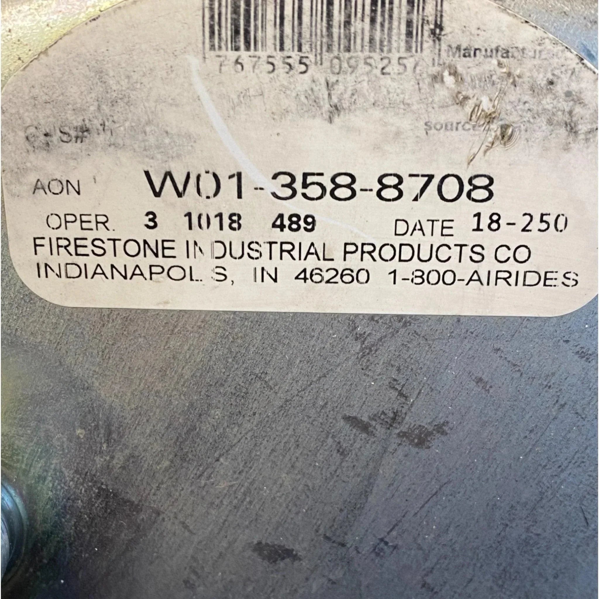 W01-358-8708 Genuine Firestone Trailer Air Spring Bag Goodyear 1R13-177