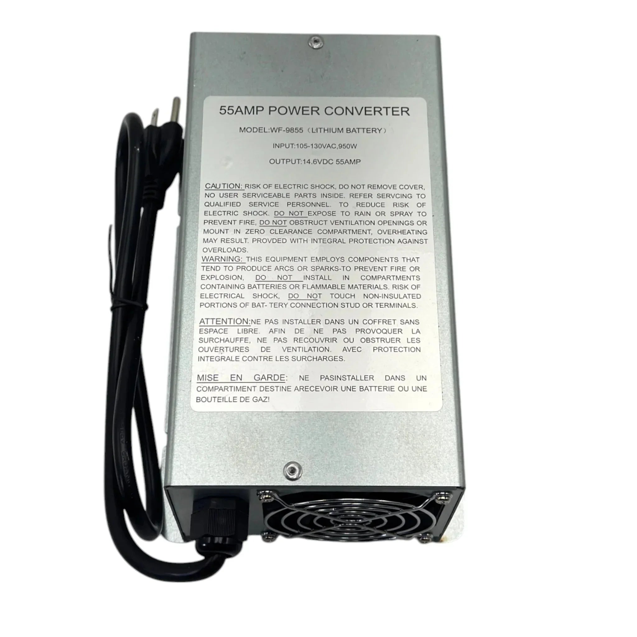 WF-9855 Genuine Wfco Deck Mount Converter Charger 55A 103-130VAC
