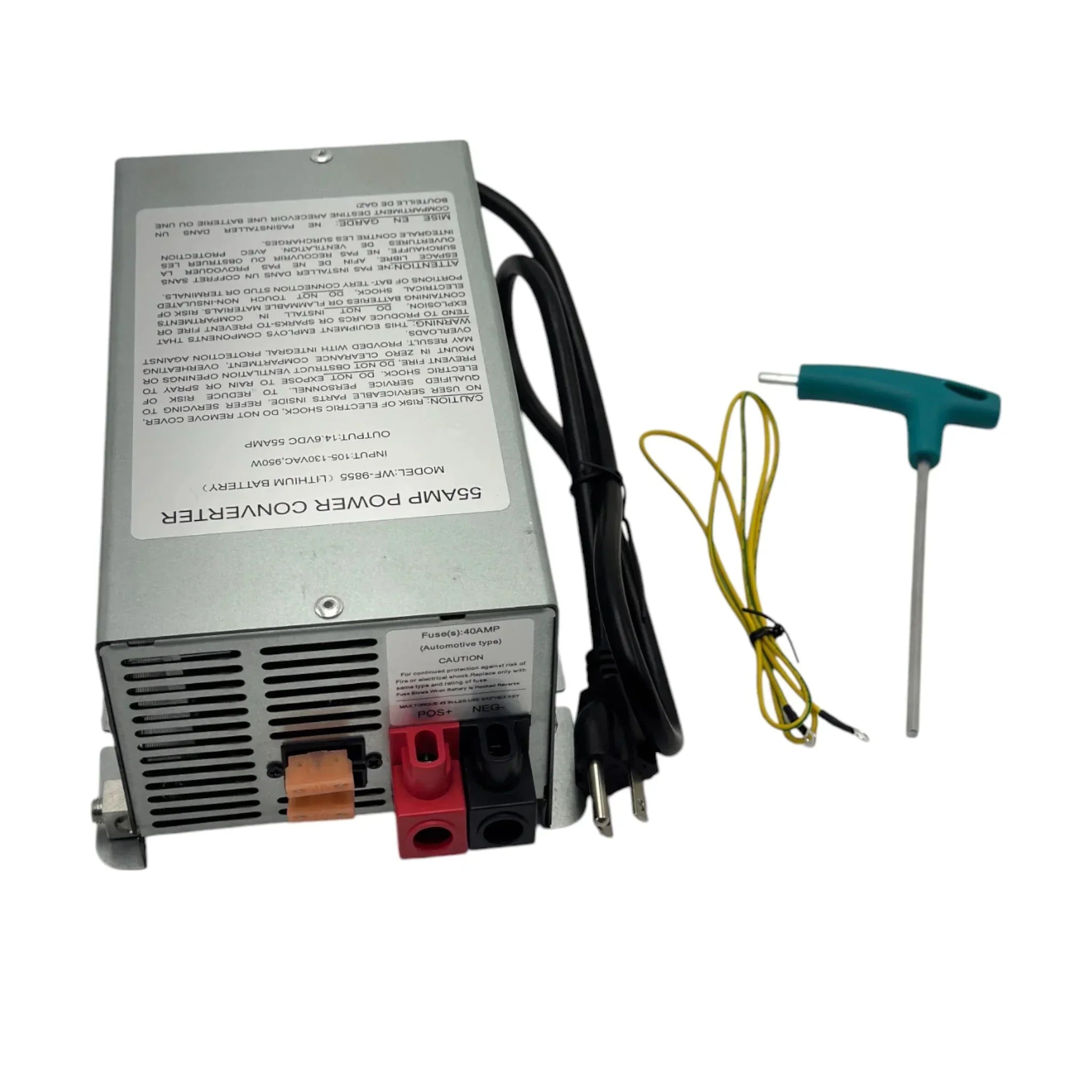 WF-9855 Genuine Wfco Deck Mount Converter Charger 55A 103-130VAC