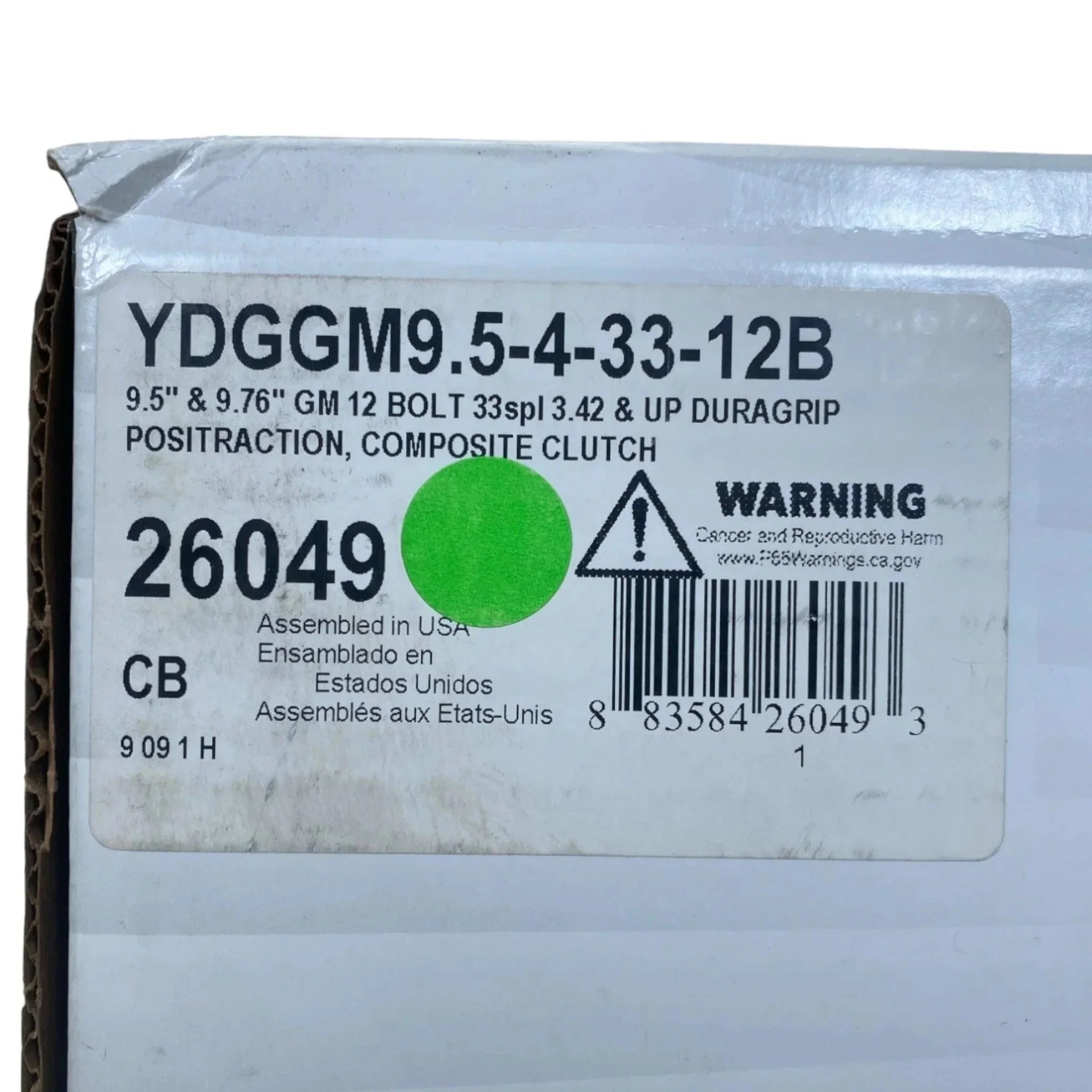 YDGGM9.5-4-33-12B Yukon Gear Dura Grip Limited Slip Positraction