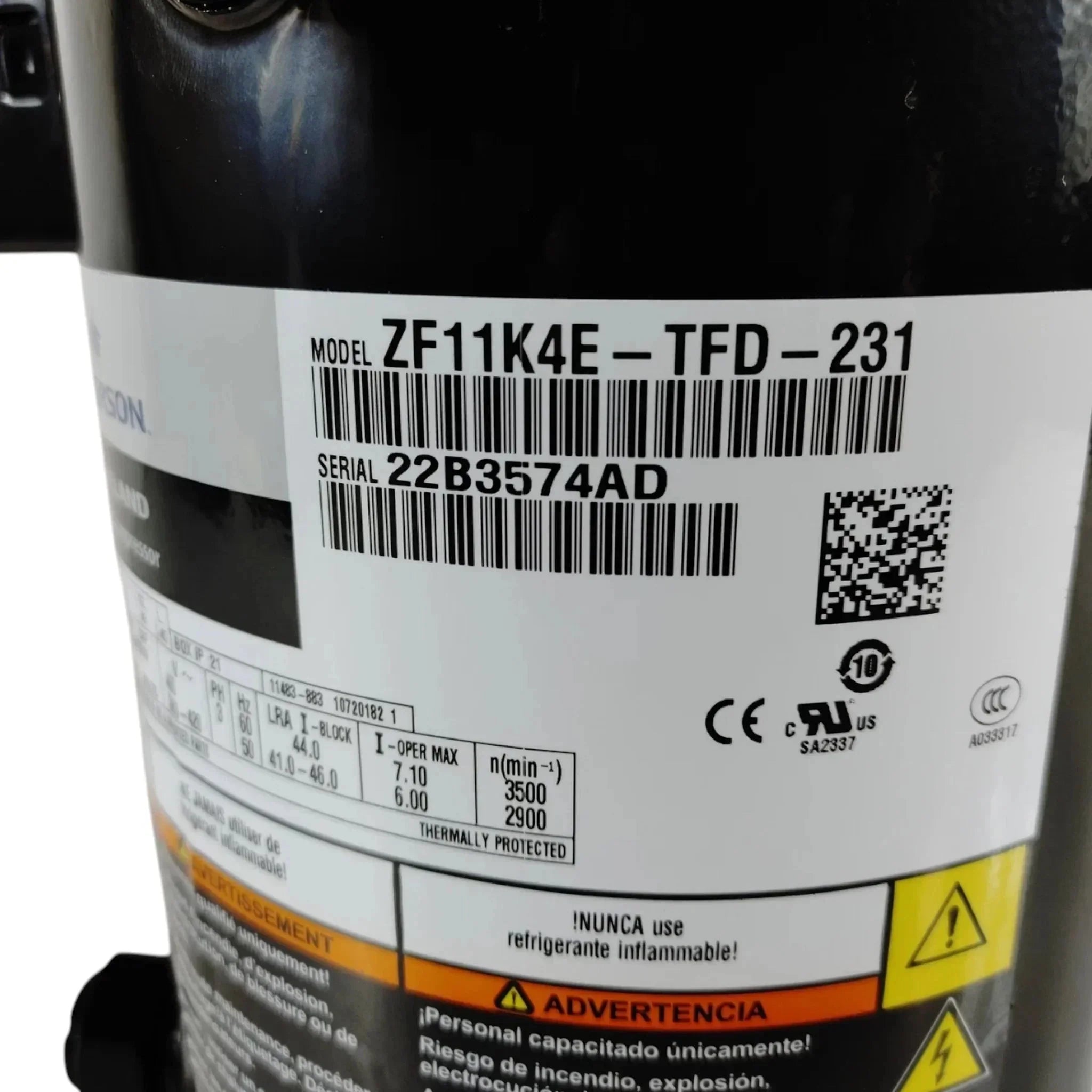 ZF11K4ETFD231 Genuine Copeland Scroll Compressor