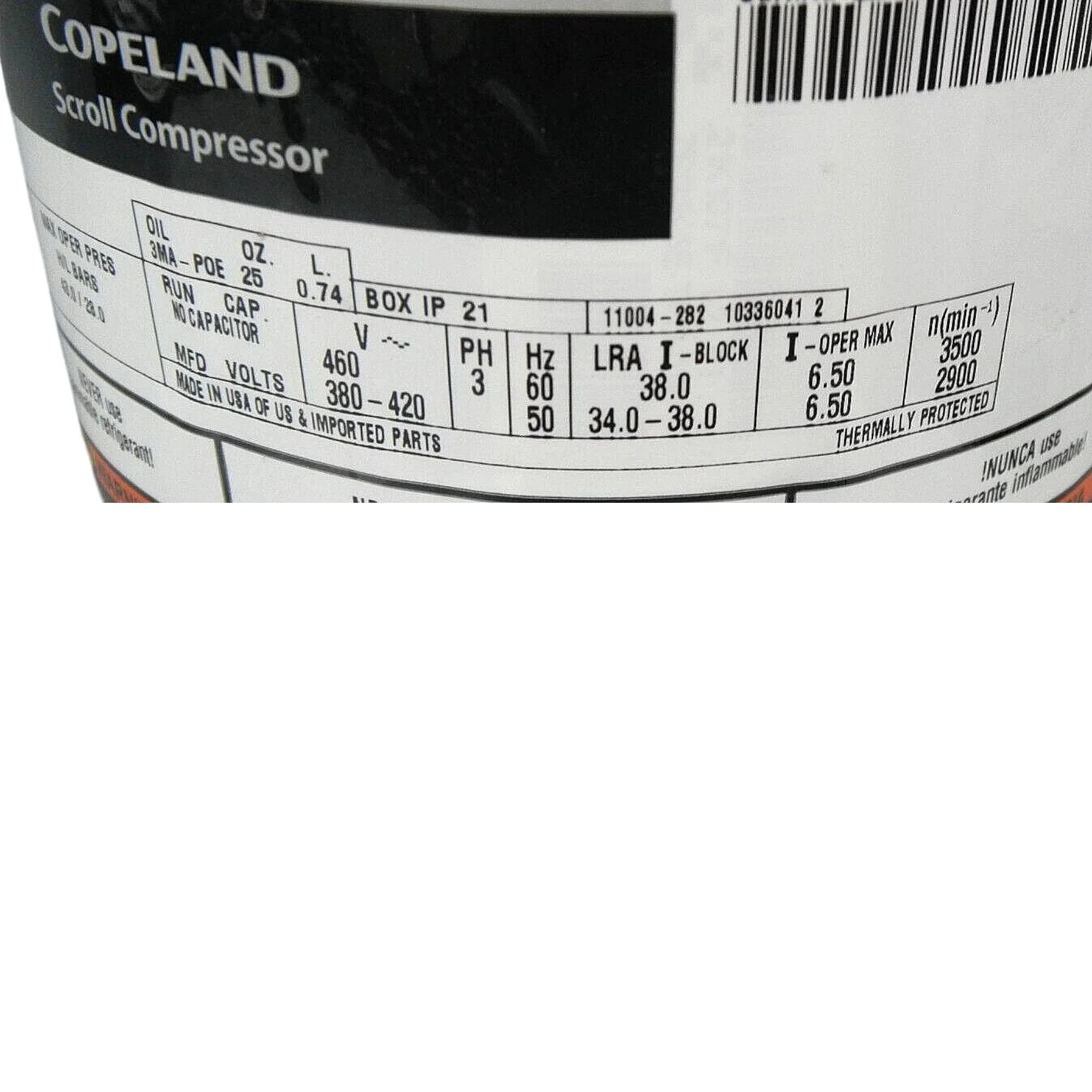 ZP31K5ETFD800 Genuine Copeland Scroll Compressor