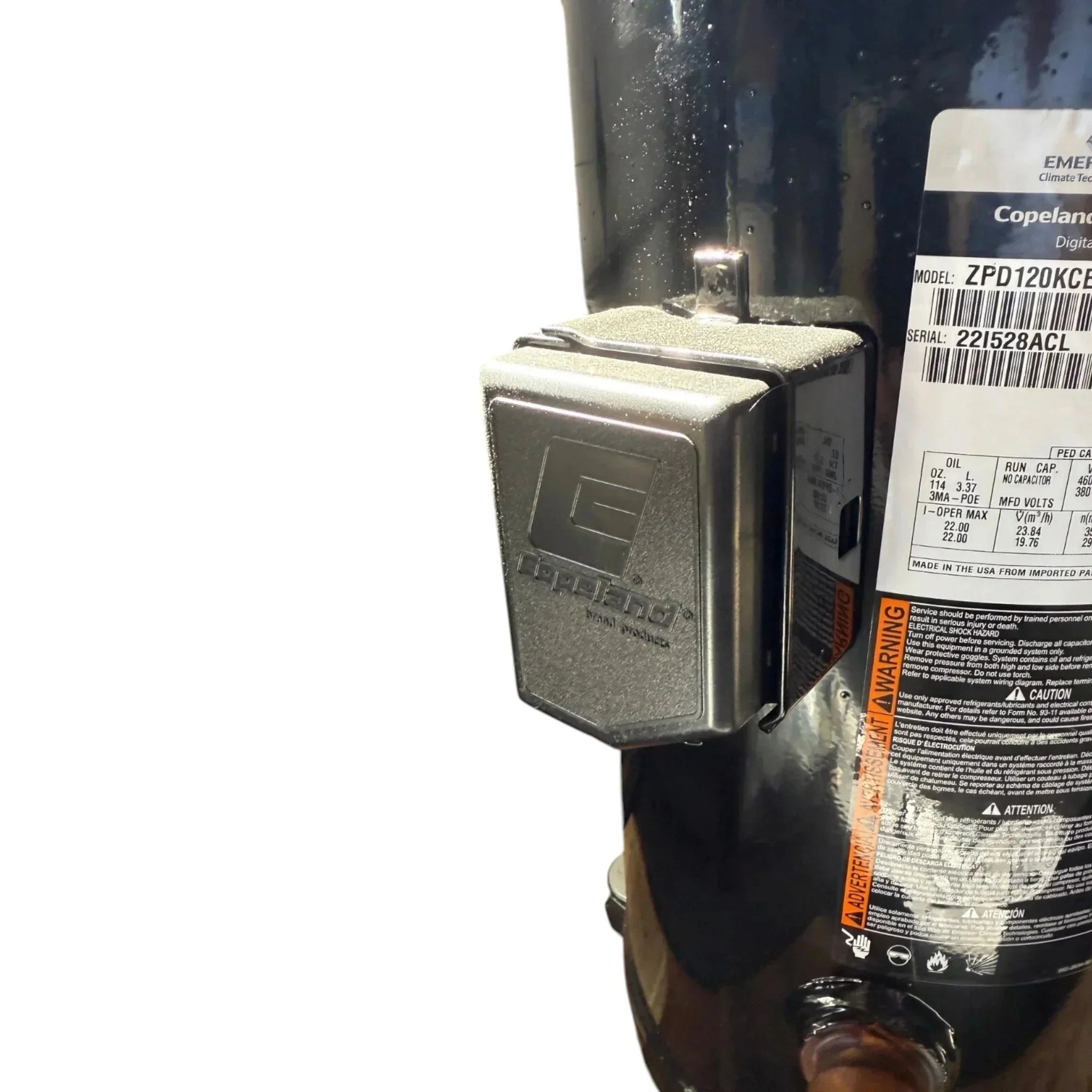ZPD120KCE-TFD-455 Genuine Copeland Scroll Compressor