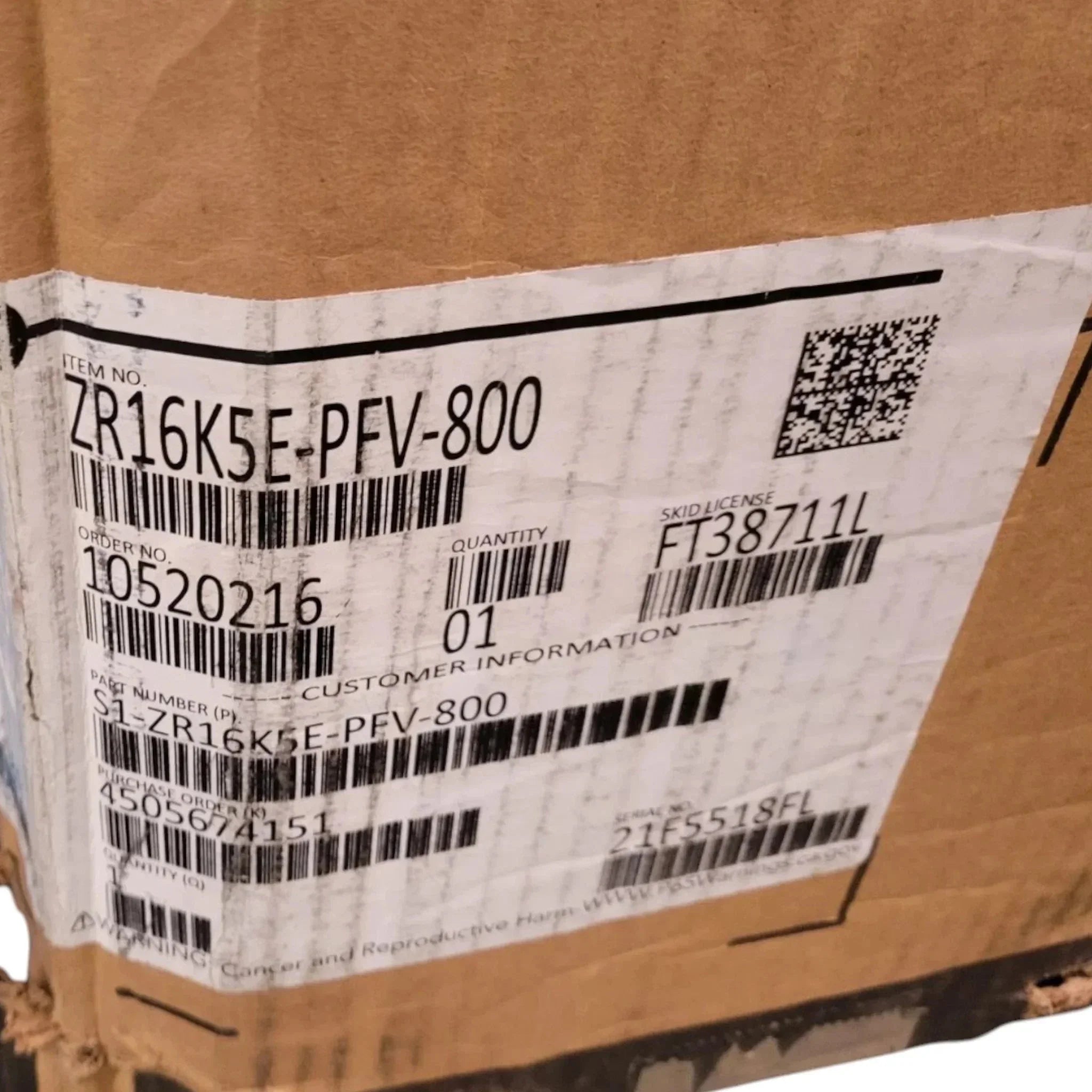 ZR16K5EPFV800 Genuine Copeland Scroll Compressor