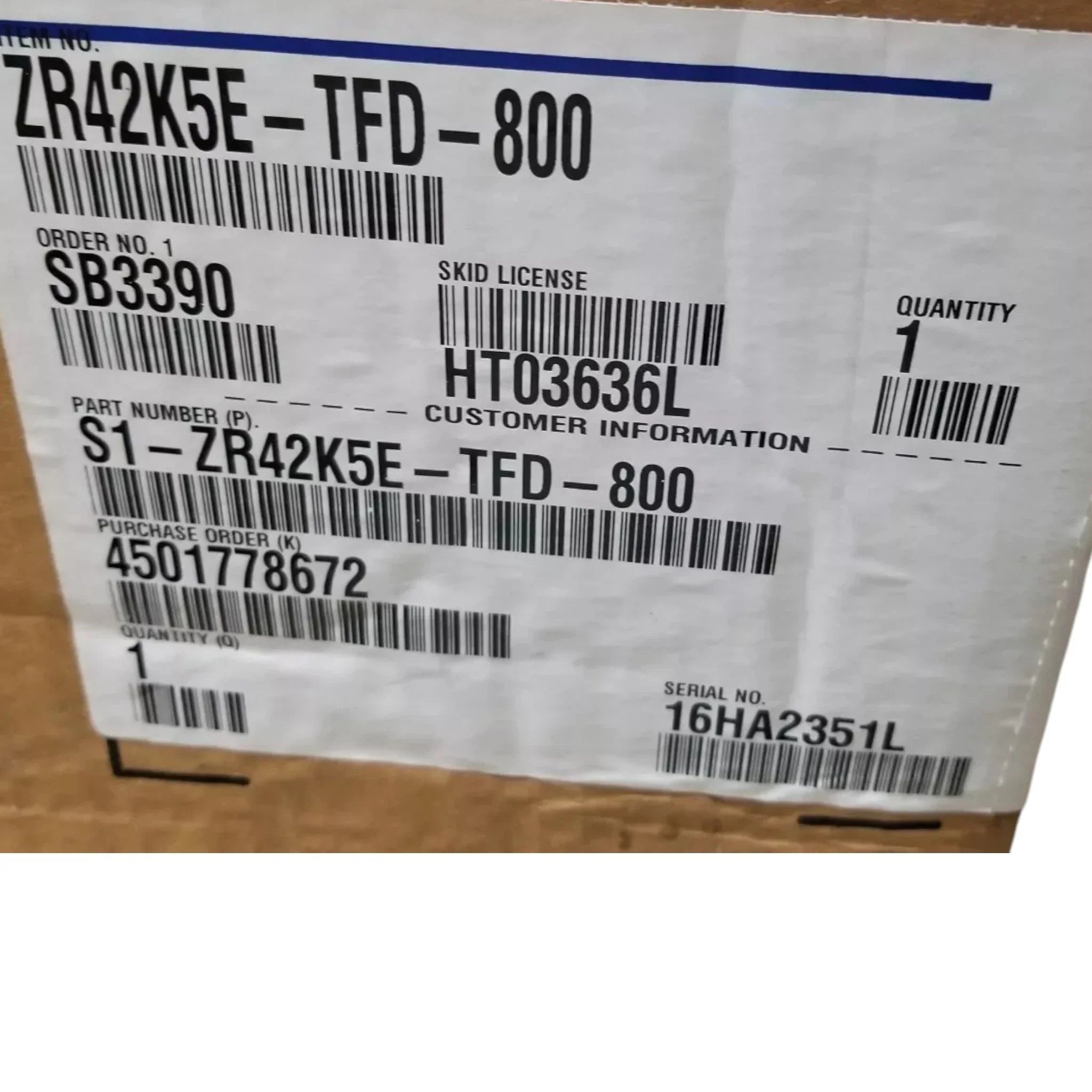 ZR42K5ETFD800 Genuine Copeland Scroll Compressor