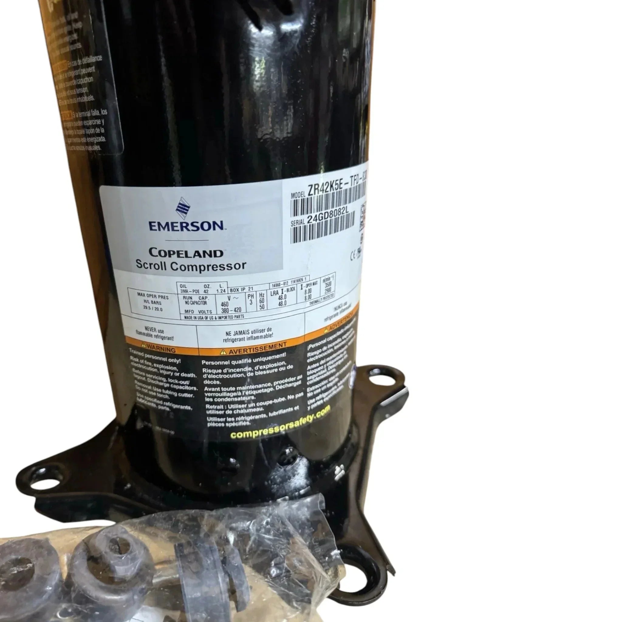 ZR42K5ETFD830 Copeland Scroll Compressor
