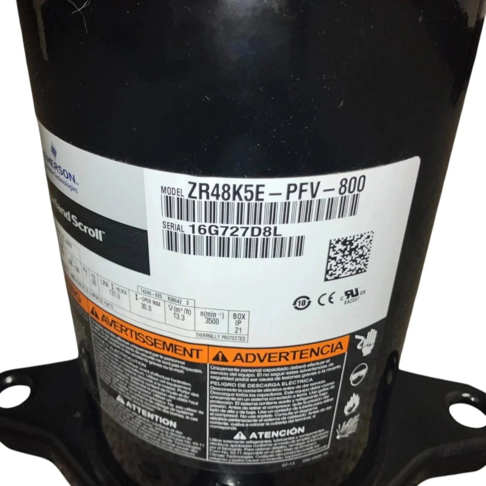 ZR48K5EPFV800 Copeland Scroll Compressor