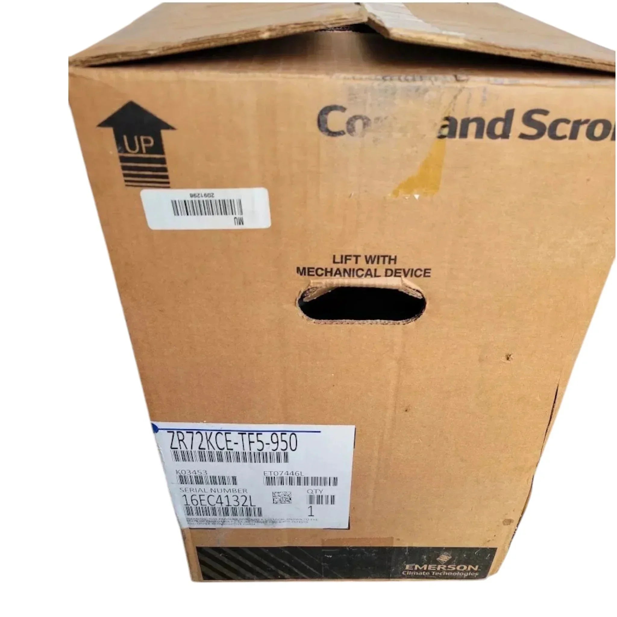 ZR72KCE-TF5-950 Genuine Copeland Scroll Compressor